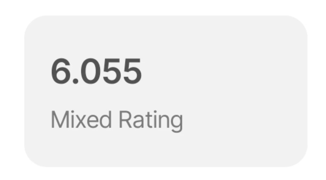 DUPR mixed rating screenshot showing 6.055